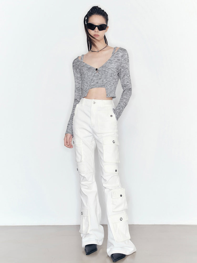 Knitting Camisole & Cropped Cardigan Set-up