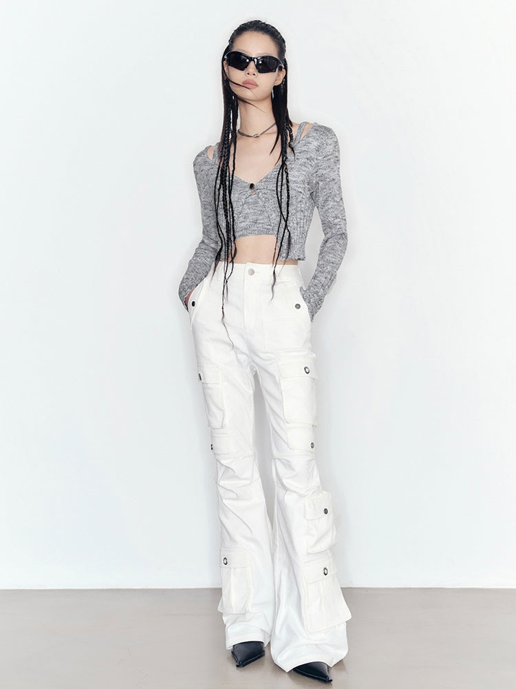 Knitting Camisole & Cropped Cardigan Set-up