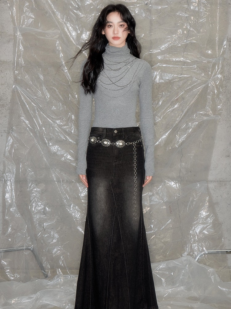 Necklace High Collar Bottoming Cutsew