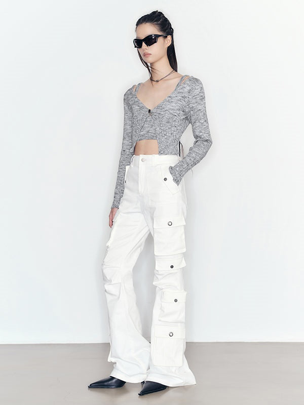 Knitting Camisole & Cropped Cardigan Set-up
