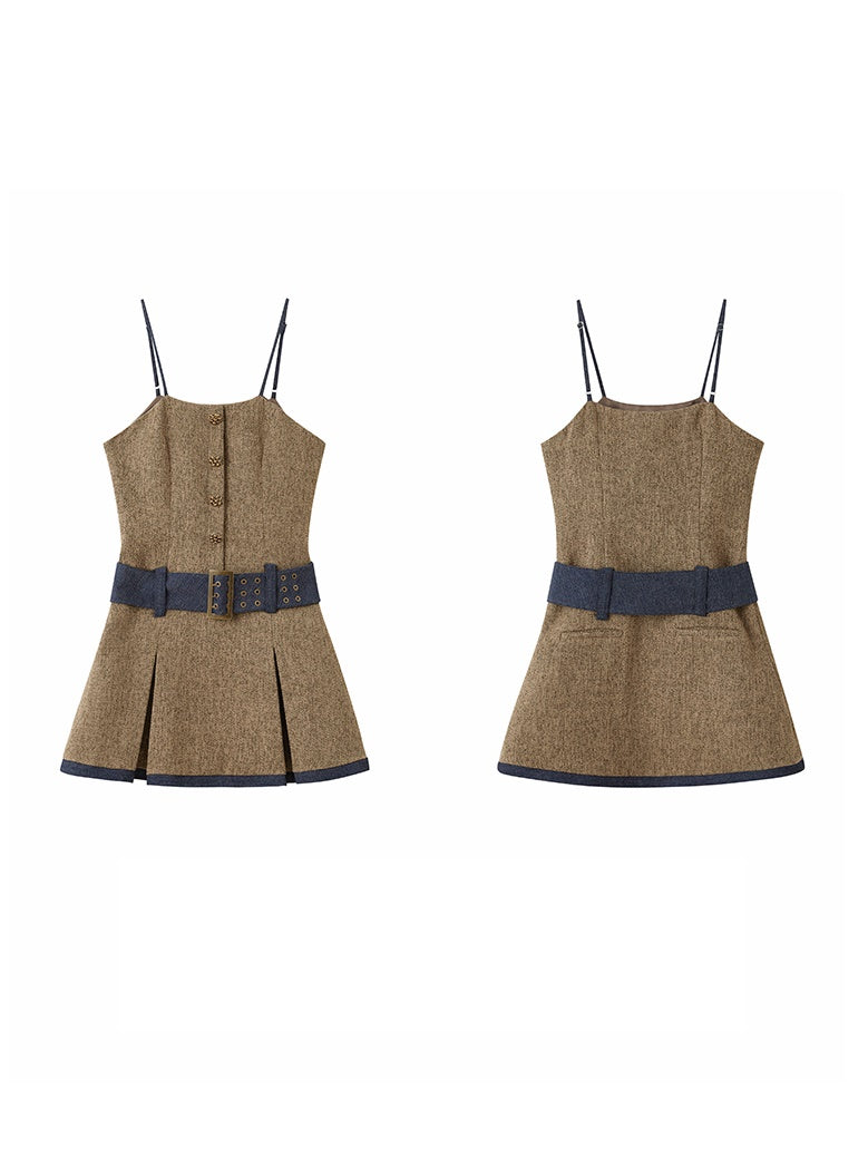 Chic Tweed Short Jacket ï¼?Slip Skirt