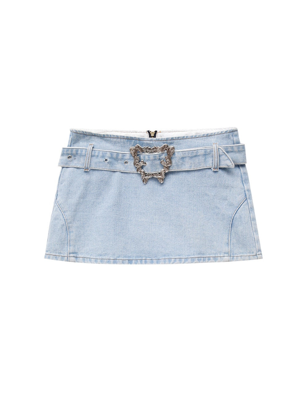 Straight Denim Hip Skirt