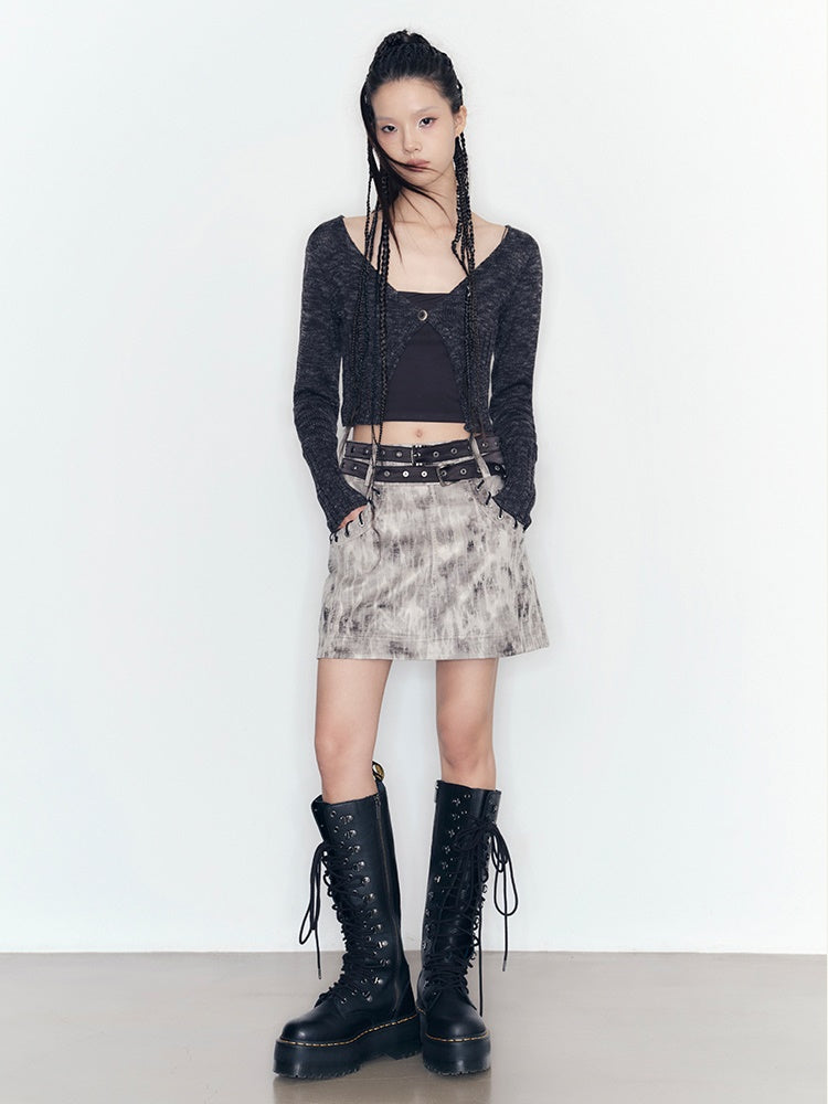 Knitting Camisole & Cropped Cardigan Set-up