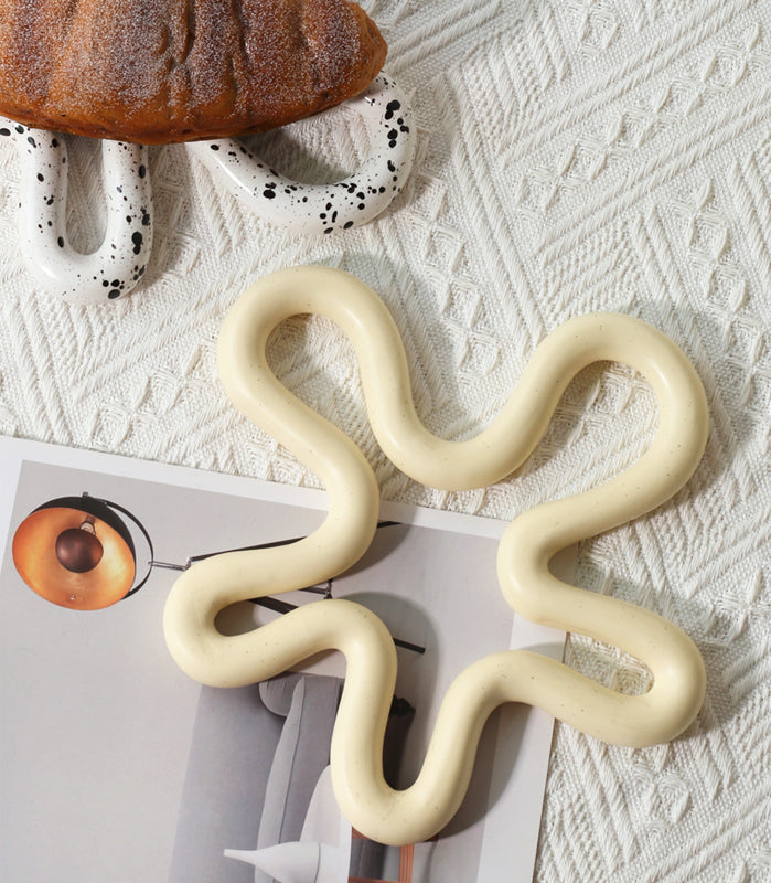 Abstract Geo Ceramic Trivet