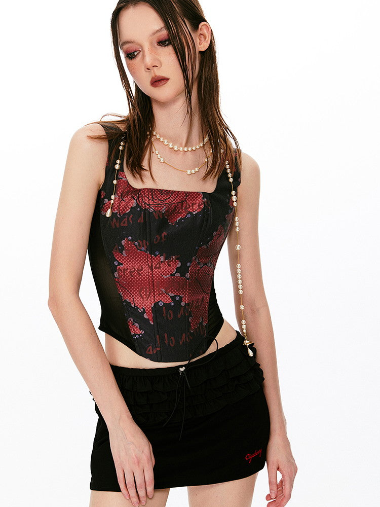 Sexy Rabbit Rose Stretch Slim Tops