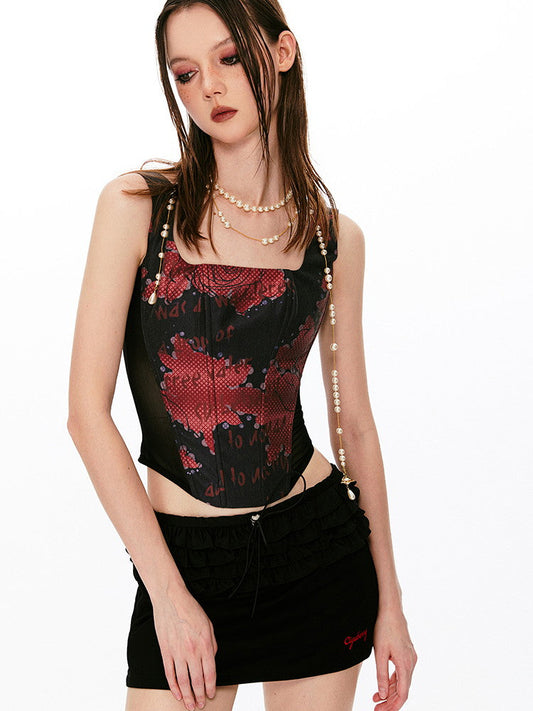 Sexy Rabbit Rose Stretch Slim Tops