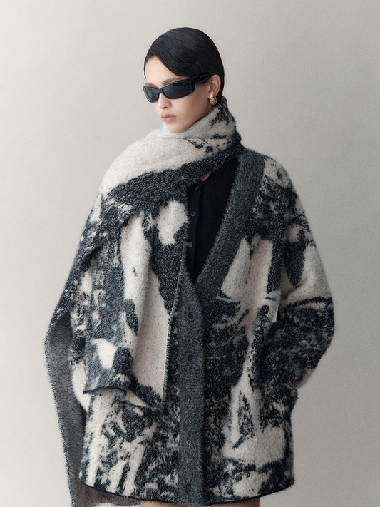 Speckled Wool Chic Muffler