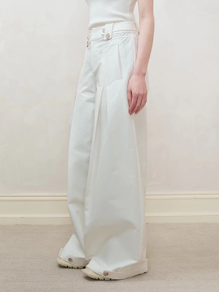 Casual Straight Simple Chic Wide-Pants