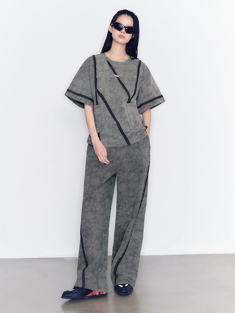 Chic Stitch Retro Tt-Shirt＆Long-Skirt＆Pants