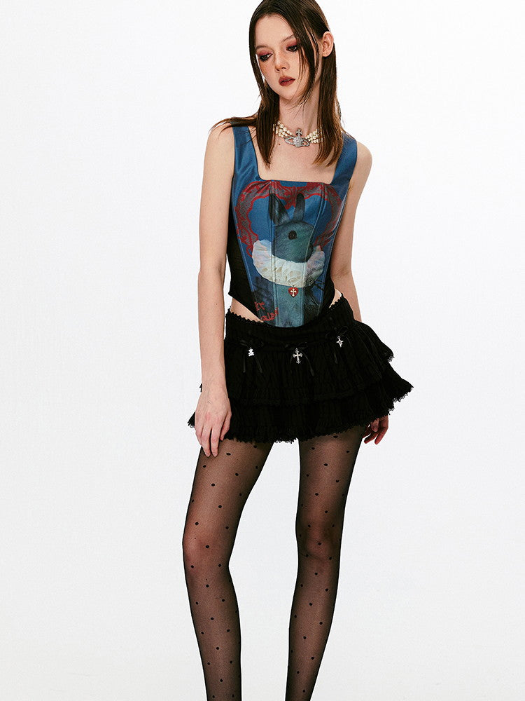 Sexy Rabbit Rose Stretch Slim Tops