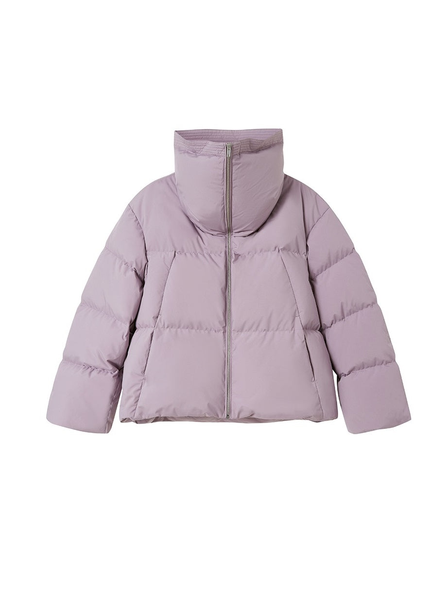 High Neck Collar Short Down Jacket