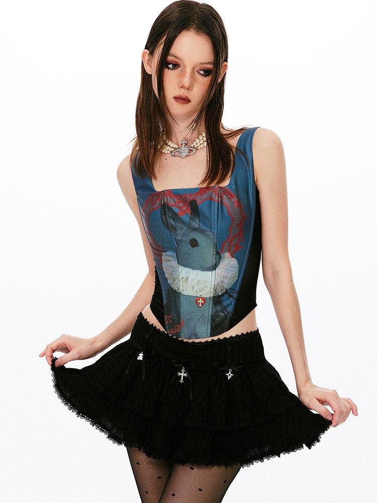 Sexy Rabbit Rose Stretch Slim Tops