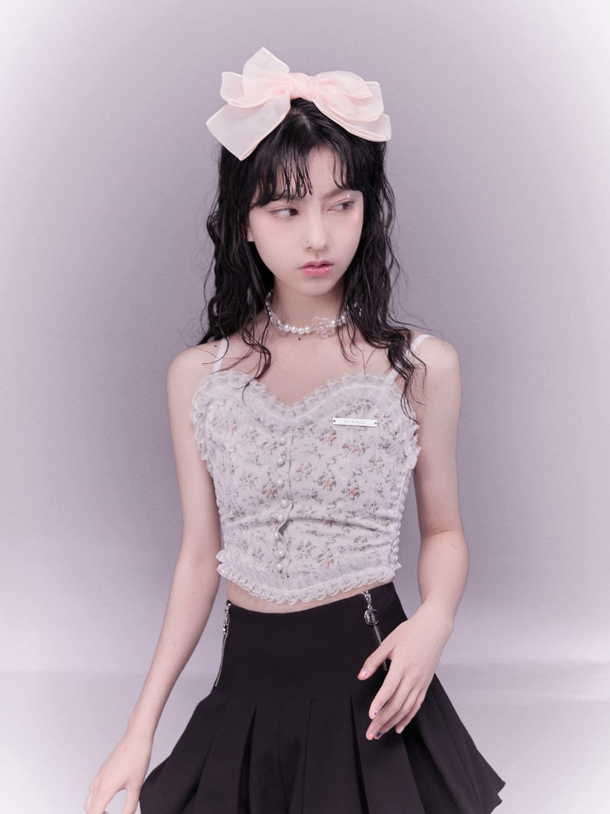 Lace Retro Flower Camisole