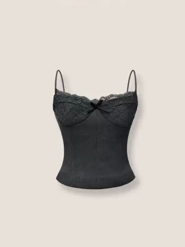 Slim Fit Lace Stitch Camisole ï¼?Spliced Skirt
