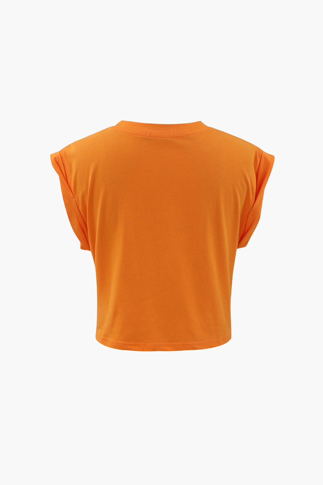Flower Print Hem Knotted Short Sleeve T-Shirt