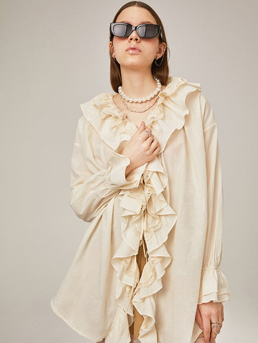 Multi-Layered Ruffled Shirt