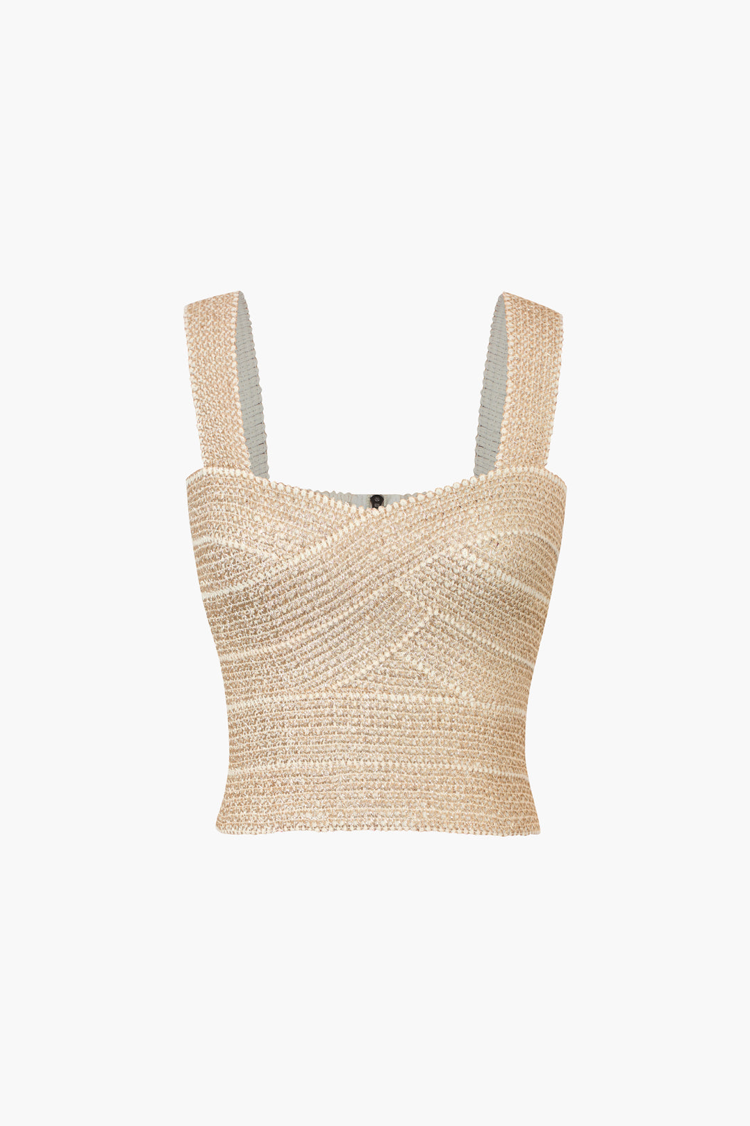 Zip Back Crop Bandage Tank Top