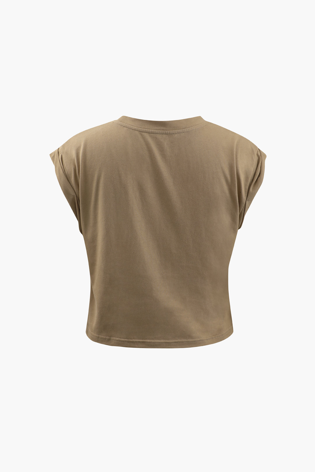 Flower Print Hem Knotted Short Sleeve T-Shirt