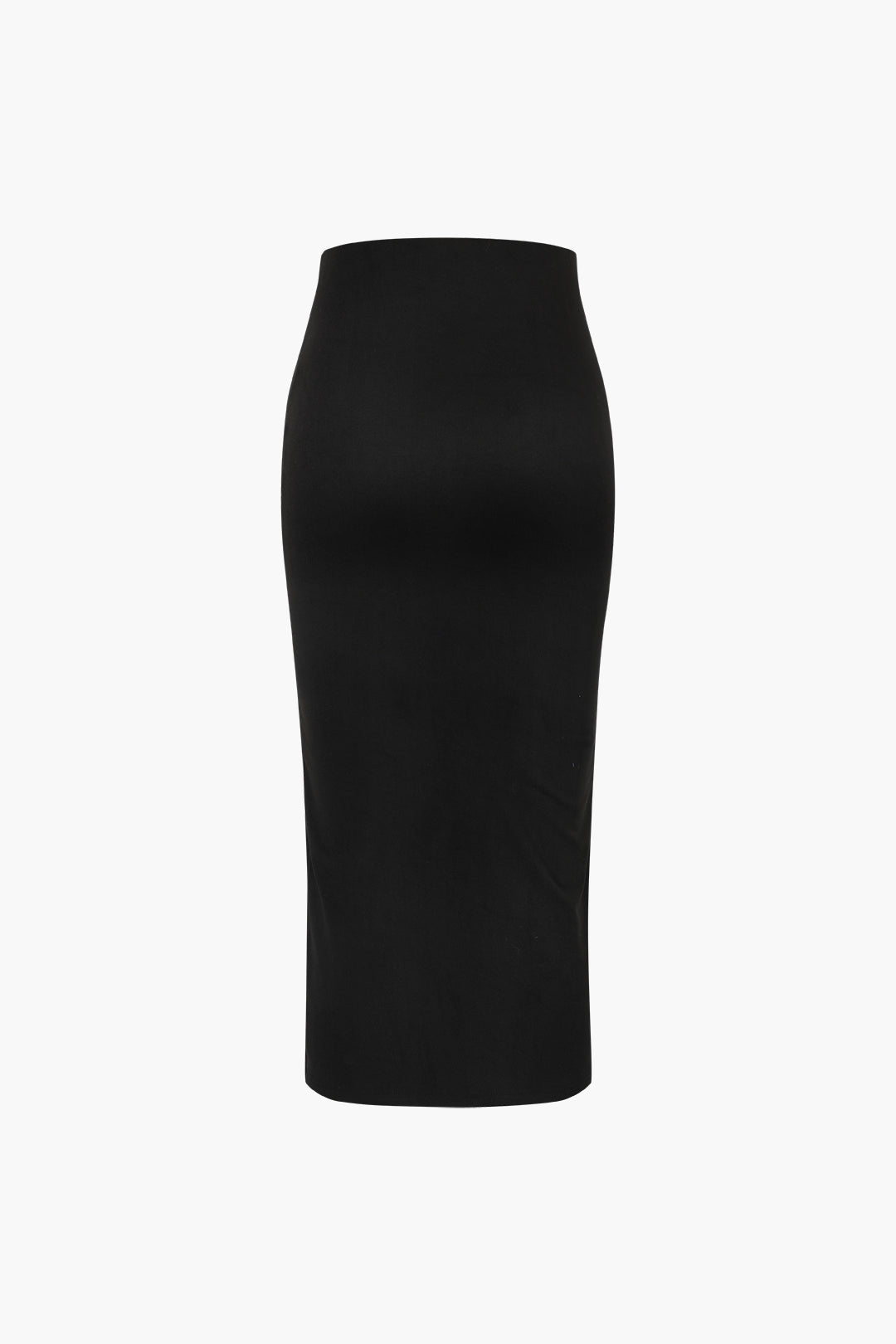 Pothook Detail Slit Midi Skirt