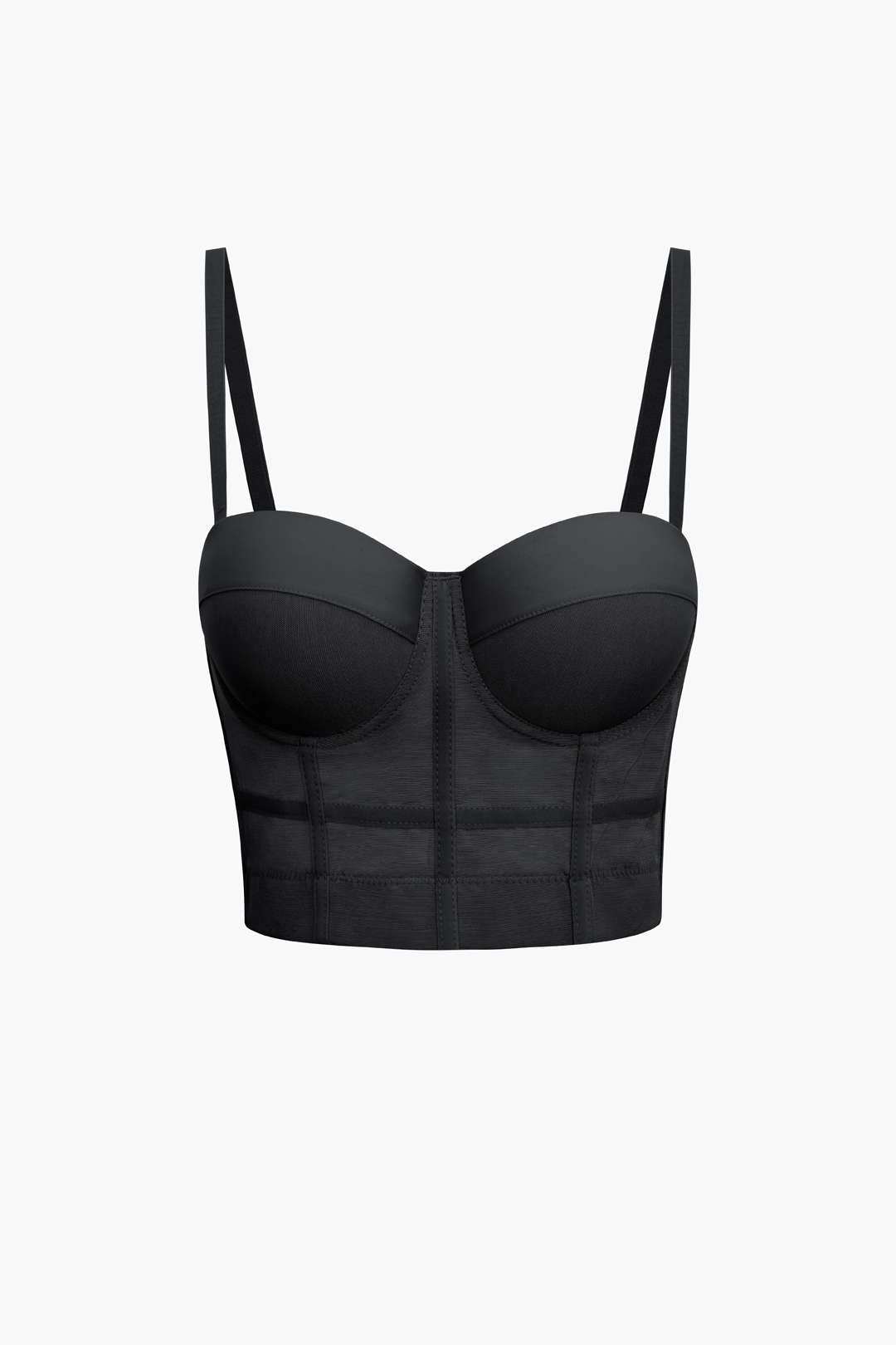 Mesh Underwire Bustier Top