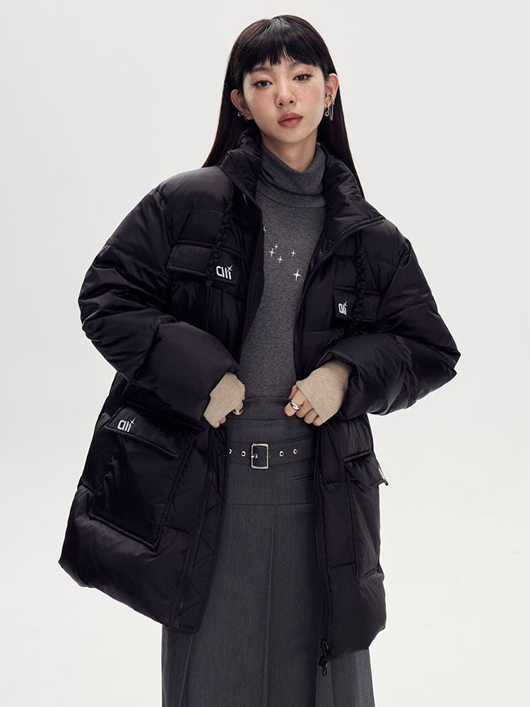 Stand-collar Casual Warm Down-Coat