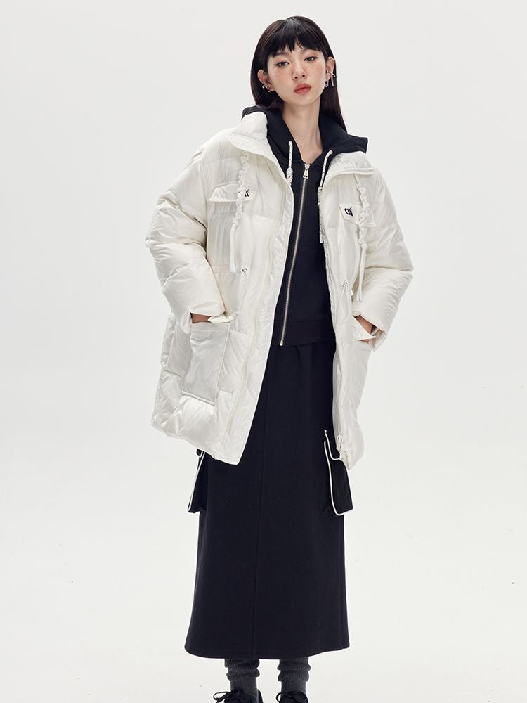 Sweat Casual Hoodie Parka＆Long-Skirt