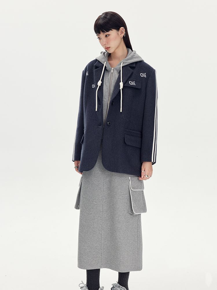 Line Oversize Casual Jacket