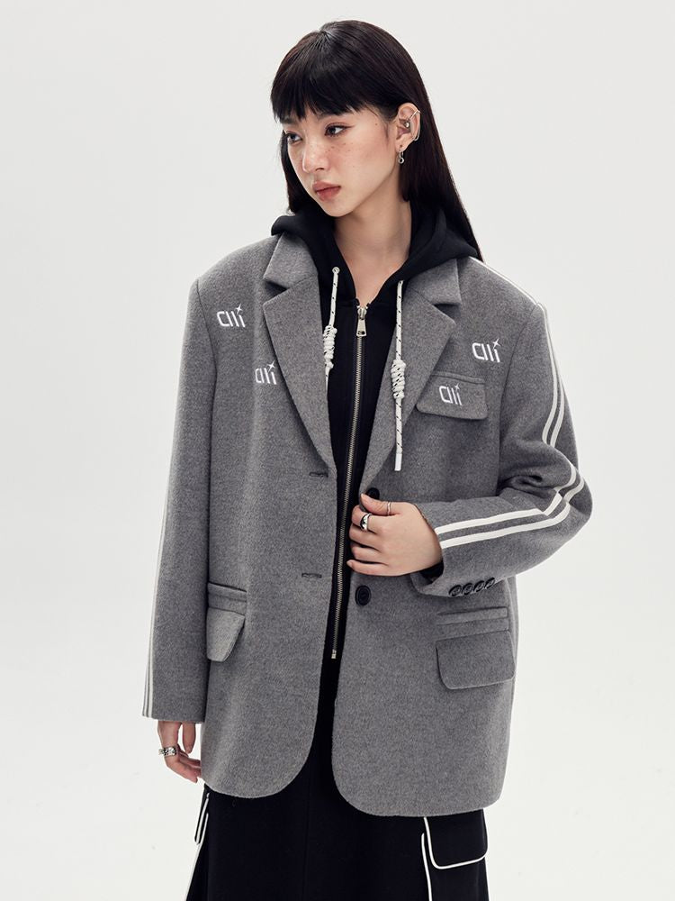 Line Oversize Casual Jacket