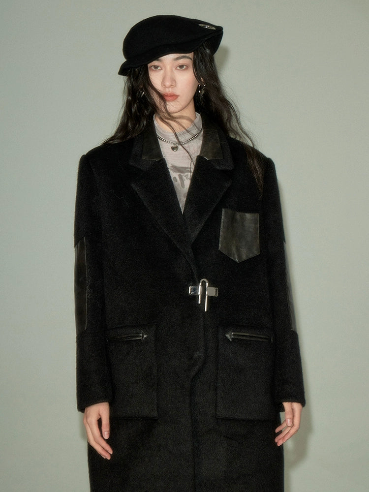 Leather Stitch Chester Coat