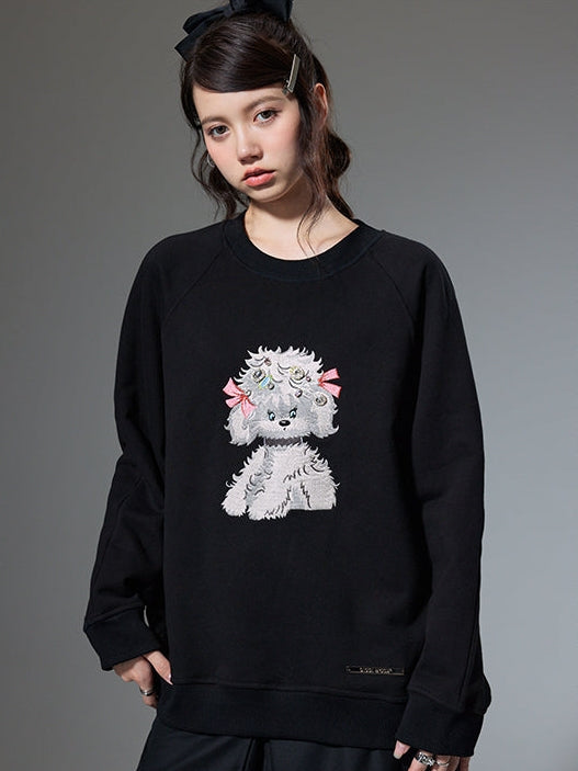 Puppy Embroidered Sweat