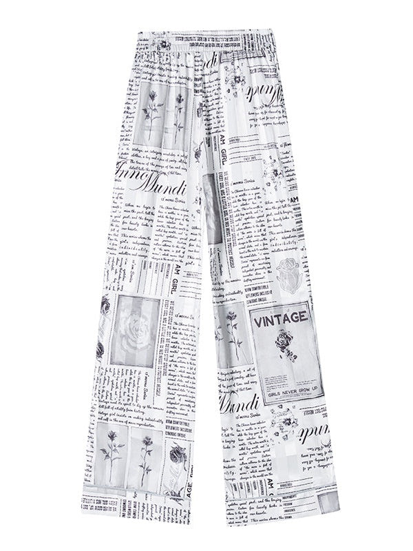 Newspaper Printing Pajamas