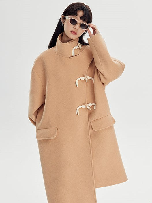 Horn Button Woolen Coat