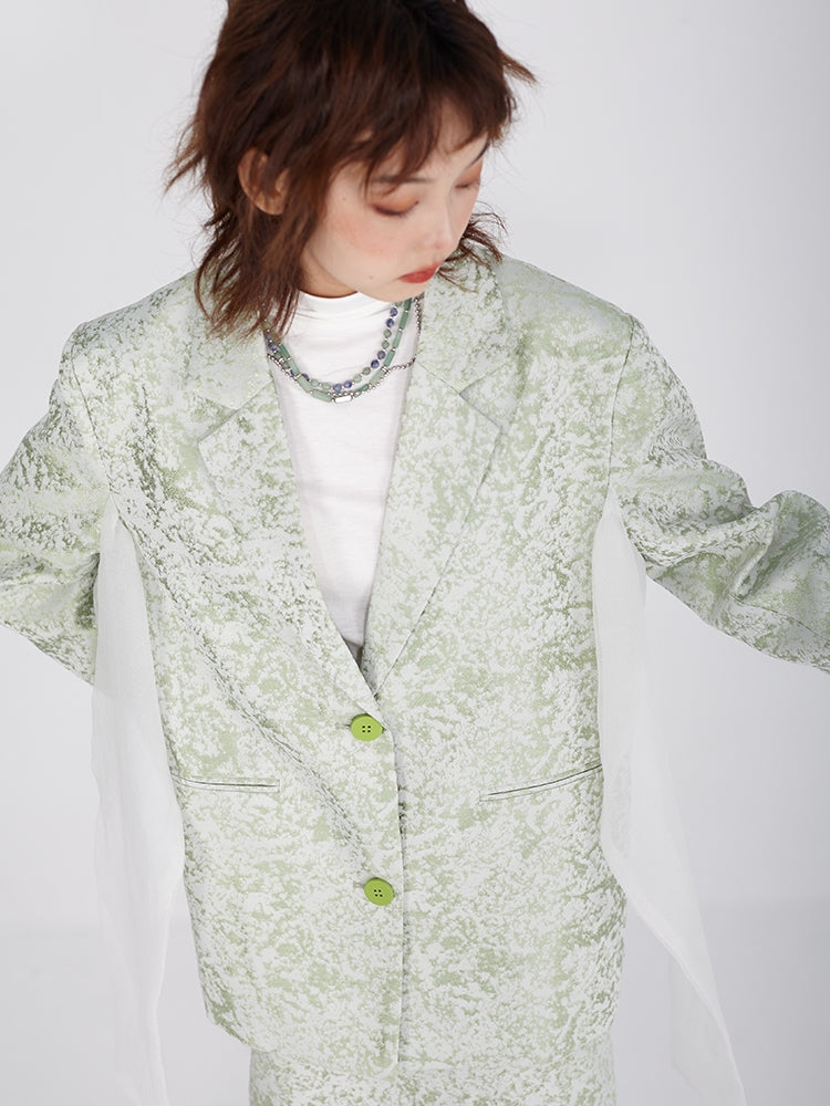 Embroidered Bow Niche Suit Jacket