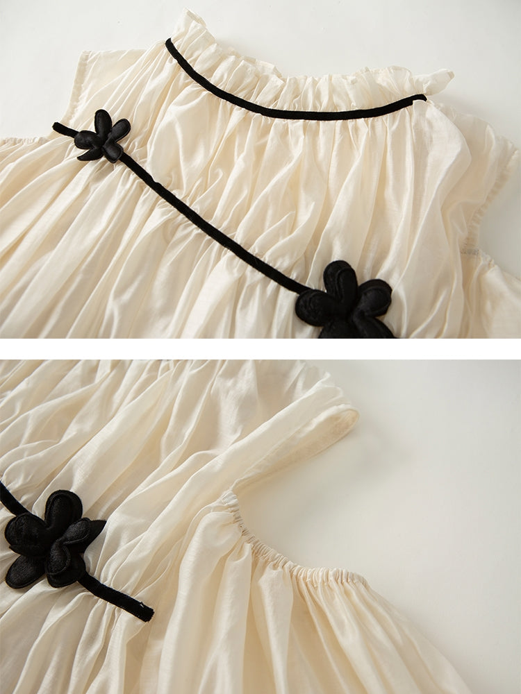 Embossed Flower Off-the-shoulder Dress