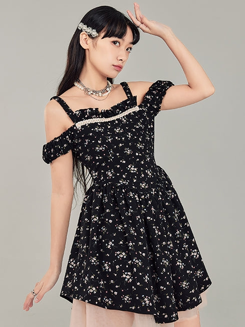 Black Floral Dress