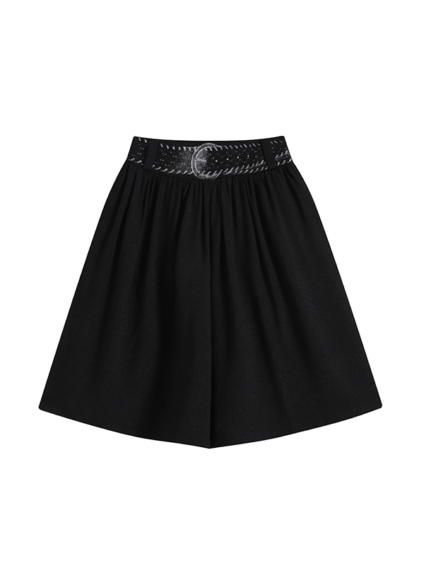 Pleated Loose Culottes