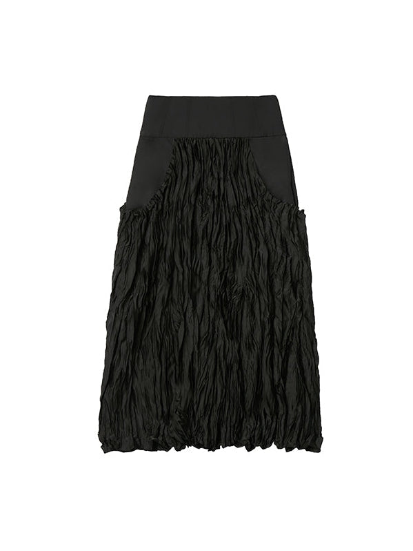 Fishbone Drawstring Skirt