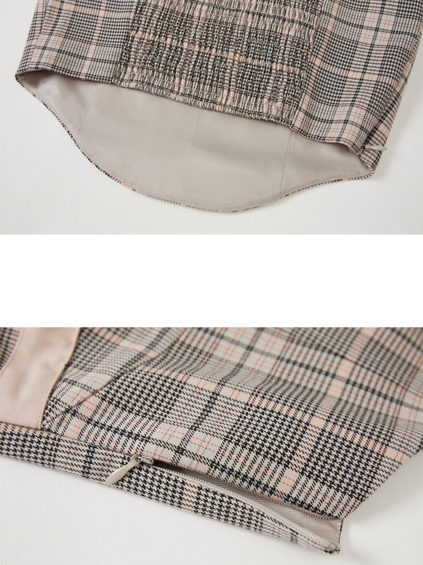 Plaid Bow Cropped Camisole ï¼?Long Skirt