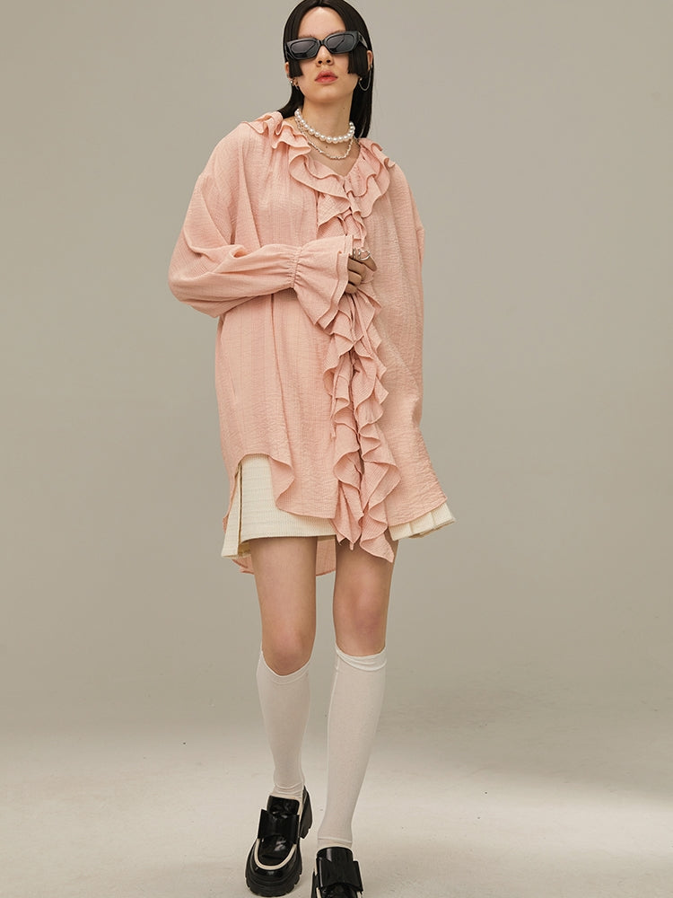 Multi-Layered Ruffled Shirt