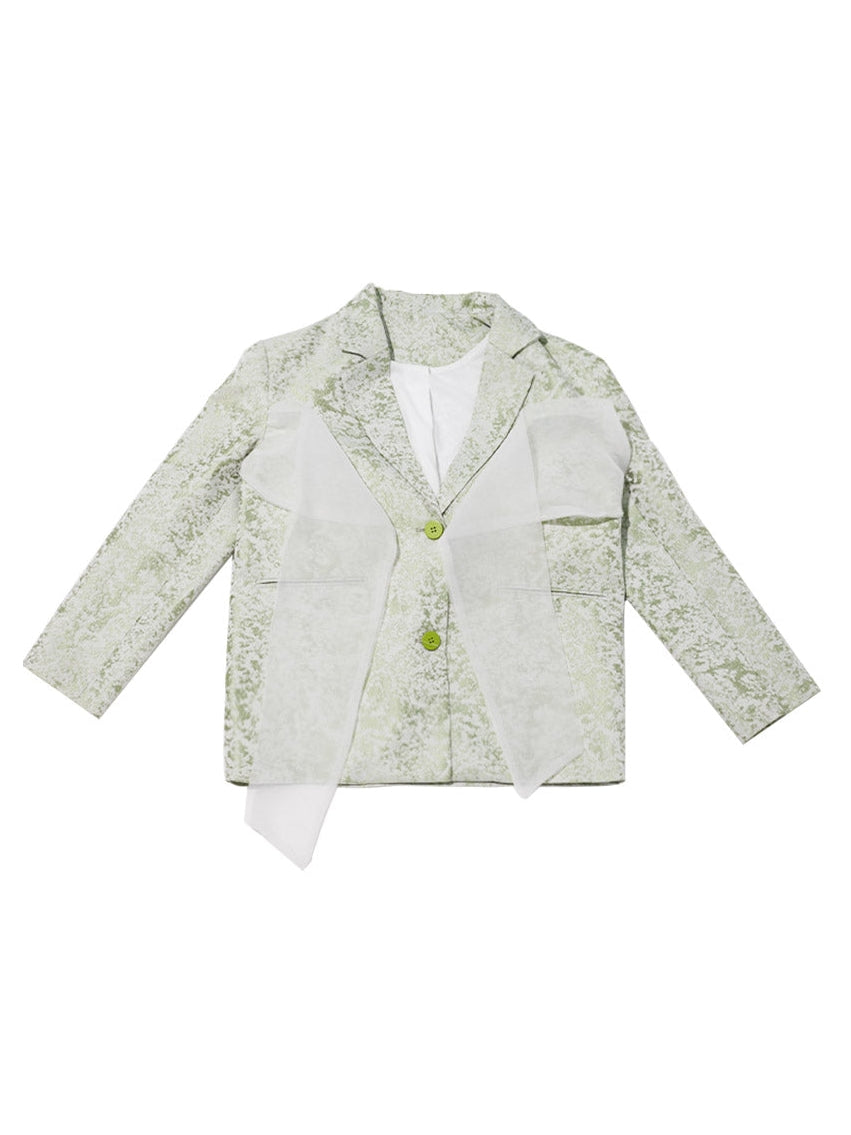 Embroidered Bow Niche Suit Jacket