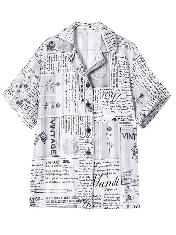 Newspaper Printing Pajamas