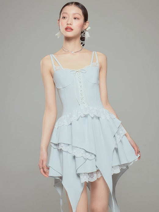 Lace Ballet Suspender Dress ï¼?Sleeve Top