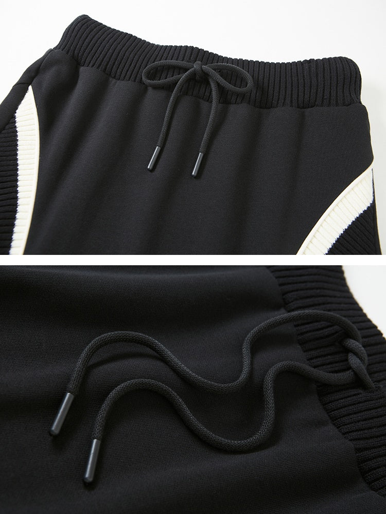 Half-ZIP Hooded Sweat Pulloverï¼?Line Skirt