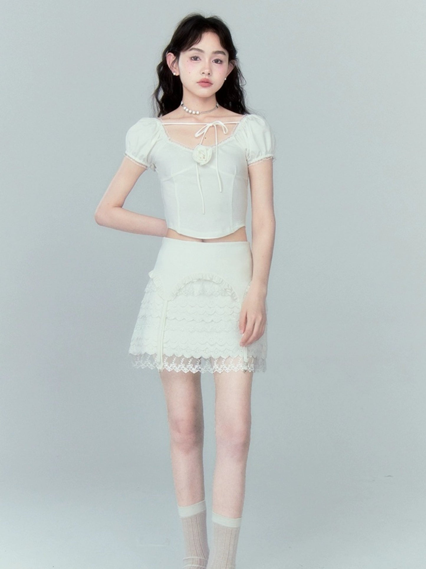 Multi-layer Lace Skirt