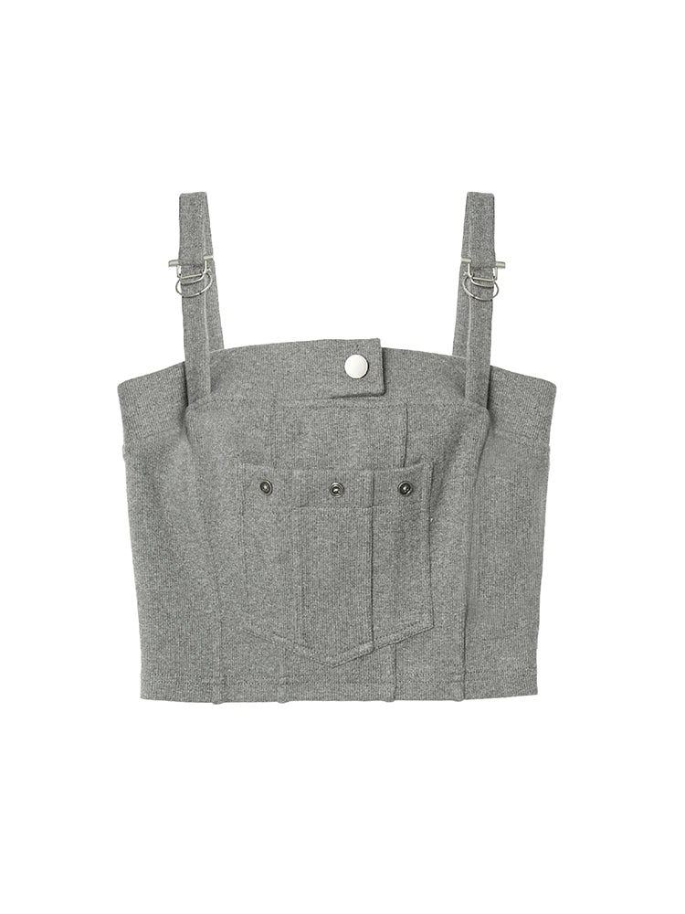 Three-dimensional Pocket Vest & Casual Pants