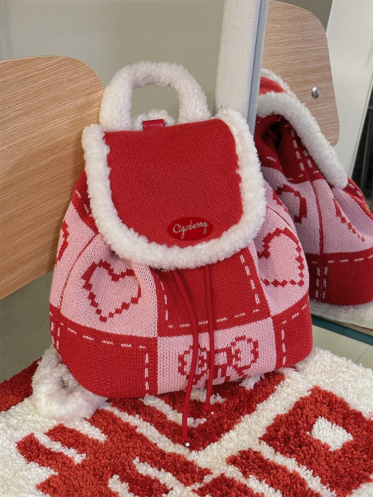 Knit Cute Fancy Backpack