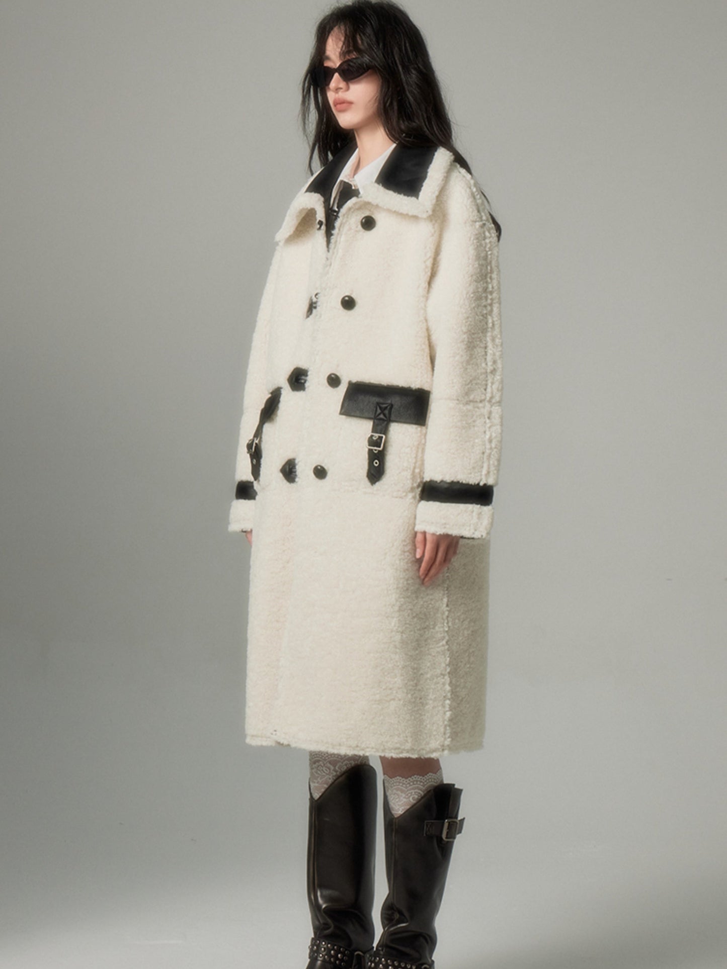 BoA & Leather reversible Coat