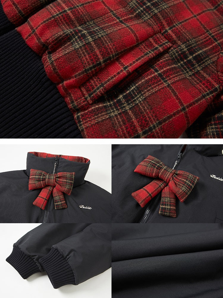 Plaid Reversible Short Jacket