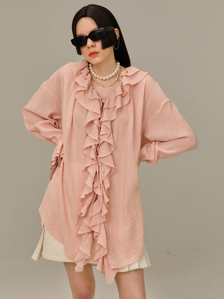 Multi-Layered Ruffled Shirt