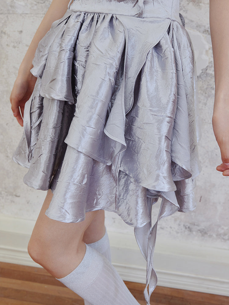 Shiny Glitter Halter Neck Dress
